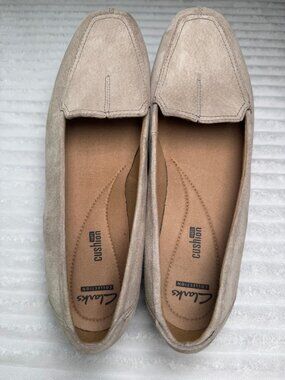 Clarks‎ Collection Beige Suede Comfort Loafers Women’s 10